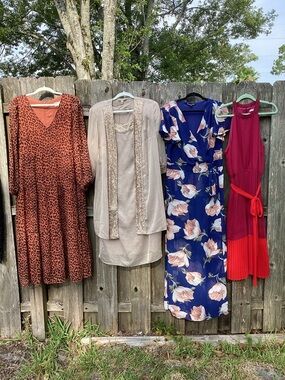 Size 12 16 1X Designer Dress Lot 4pc LOFT Maya Brooke Jacket Dress Sandra Darren